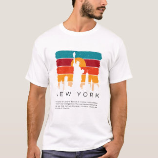 Camiseta Nueva York Retro Colorido