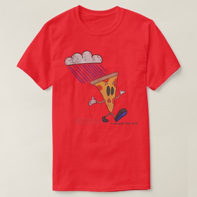 Camiseta Nueva York Slice 2020 Personalizado Retro Pizza ca (Diseño del anverso)