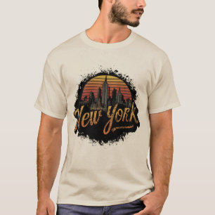 Camiseta Nueva York State of Mind Retro Vintage New York Vi
