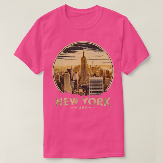 Camiseta nueva york usa (Diseño del anverso)