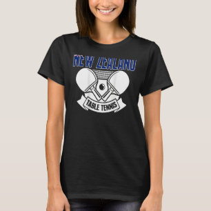 Camiseta Nueva Zelanda Apoyo al tenis de mesa Kiwi Ping Pon