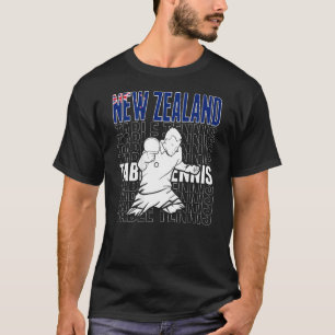 Camiseta Nueva Zelanda Apoyo al tenis de mesa Kiwi Ping Pon