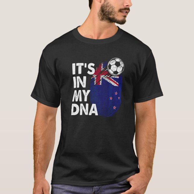 Camiseta Nueva Zelanda En Mi Adn New Zealand Flag Team New  (Anverso)