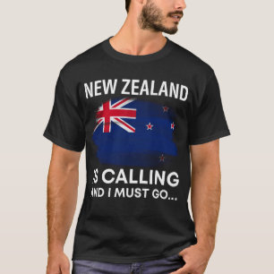 Camiseta Nueva Zelanda Está Llamando Y Tengo Que Ir A Kiwi