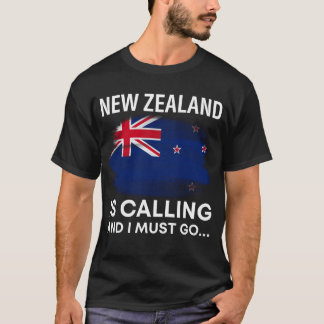 Camiseta Nueva Zelanda Está Llamando Y Tengo Que Ir A Kiwi