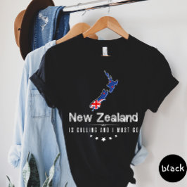 Camiseta Nueva Zelanda Está Llamando Y Tengo Que Ir De Cami