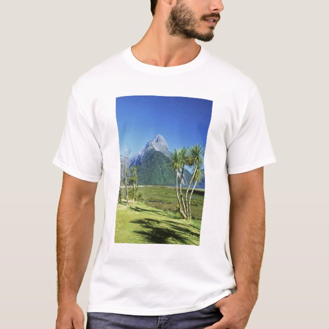 Camiseta Nueva Zelanda, Isla Sur, Mitre Peak, (Anverso)