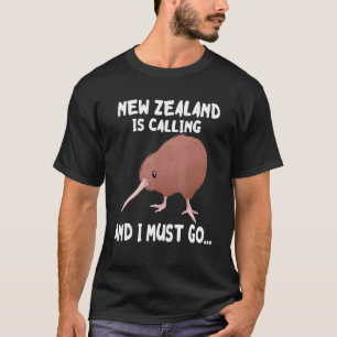 Camiseta Nueva Zelanda Llama Animal De Vida Silvestre Kiwi 