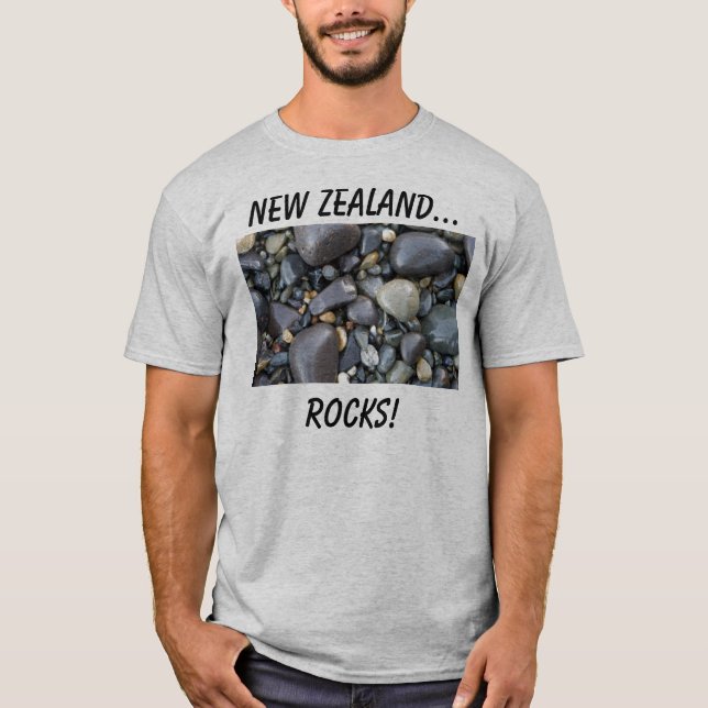 Camiseta Nueva Zelanda… ¡Rocas! (Anverso)