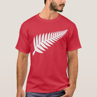 Camiseta Nueva Zelanda Silver Fern NZ Orgullo negro Kiwi Ru