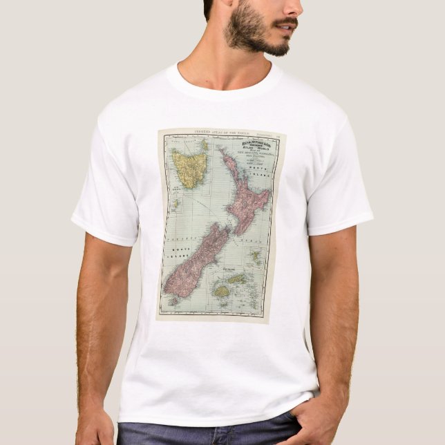 Camiseta Nueva Zelanda, Tasmania, Fiji (Anverso)