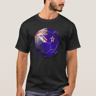 Camiseta Nueva Zelanda toda la bola de la bandera del kiwi