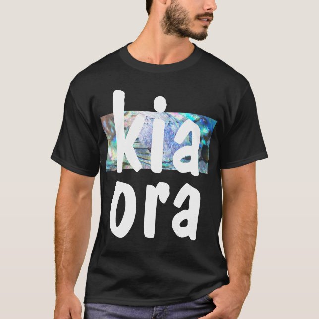 CAMISETA NUEVA ZELANDIA KIWIANA PAUA KIA ORA MAORI NZ KIWI (Anverso)