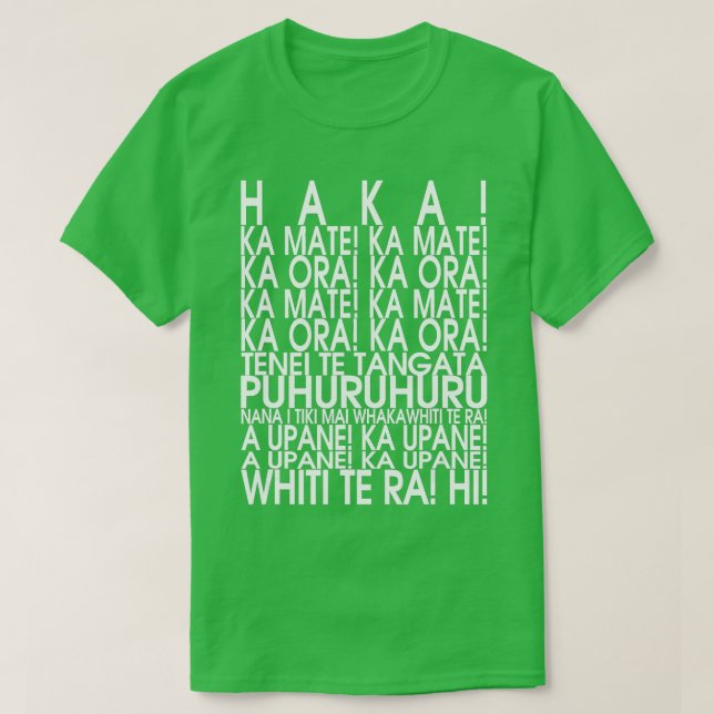 Camiseta NUEVA ZELANDIA MAORI HAKA SHIR Rugby (Diseño del anverso)