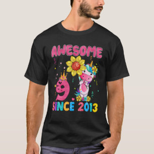 Camiseta Nueve Años De Edad Regalos Unicornios Impresionant