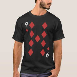 Camiseta Nueve De Diamantes Cubierta De Tarjetas Grupo Hall