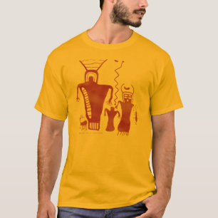 Camiseta Nueve extranjeros del arte de la roca del barranco