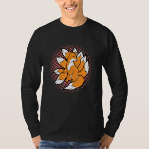 Camiseta Nueve Gatitos De Gi En El Zorro Japonés De Gi