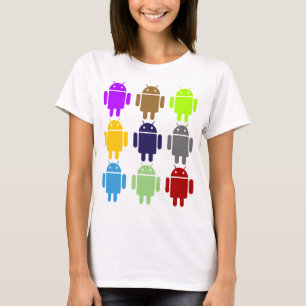 Camiseta Nueve insecto Droids (humor múltiple androide de