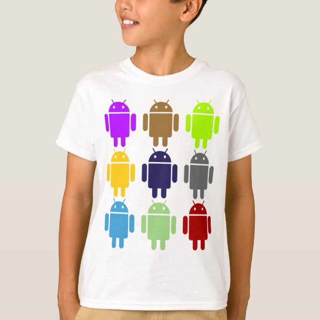 Camiseta Nueve insecto Droids (humor múltiple androide de (Anverso)