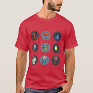 Camiseta Nueve monstruos japoneses de Yokai