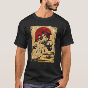 Camiseta Nueve retro japonés de Fox con cola 3