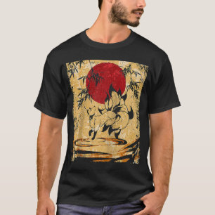 Camiseta Nueve retro Raglan Japonés De Fox Con Colas
