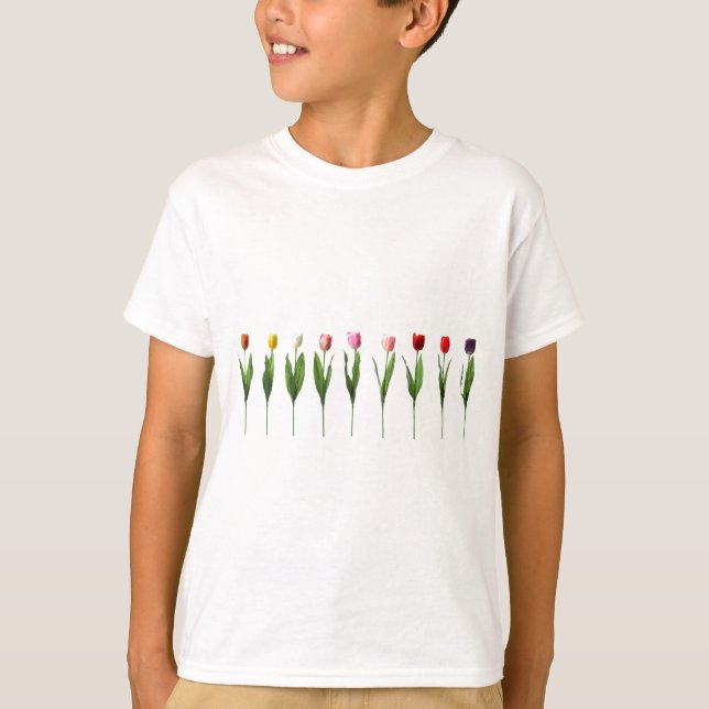 CAMISETA NUEVE TULIPANES BONITOS (Anverso)