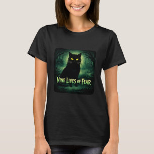 Camiseta Nueve Vidas de Miedo - Gato Negro