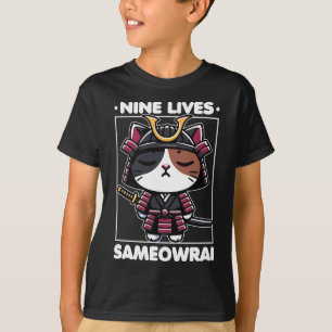 Camiseta Nueve vidas Sameowrai Cat Pun