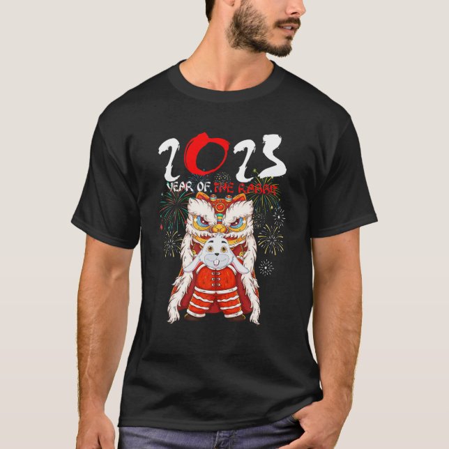 Camiseta Nuevo Año Conejo 2023 Chino (Anverso)