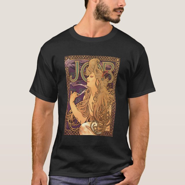 Camiseta Nuevo arte mucha de cigarrillo y pintura joven muj (Anverso)