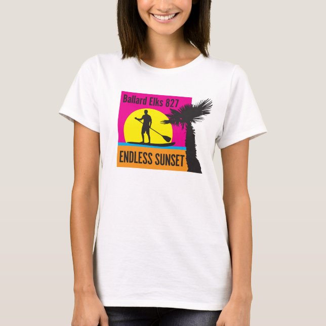 Camiseta NUEVO BAR FUNDRAISER ENdless Sunset (Anverso)