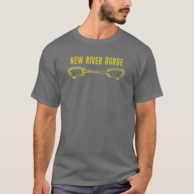 Camiseta Nuevo barranco del río Escalando Rápido (Anverso)