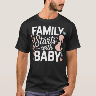Camiseta Nuevo Bebé 2026 Anuncio de Bebé Mamá Embarazada Pa