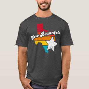 Camiseta Nuevo Braunfels Texas Vintage Distresres Souvenir 