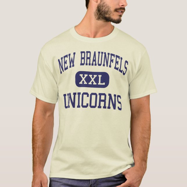 Camiseta Nuevo Braunfels - unicornios - alto - nuevo (Anverso)