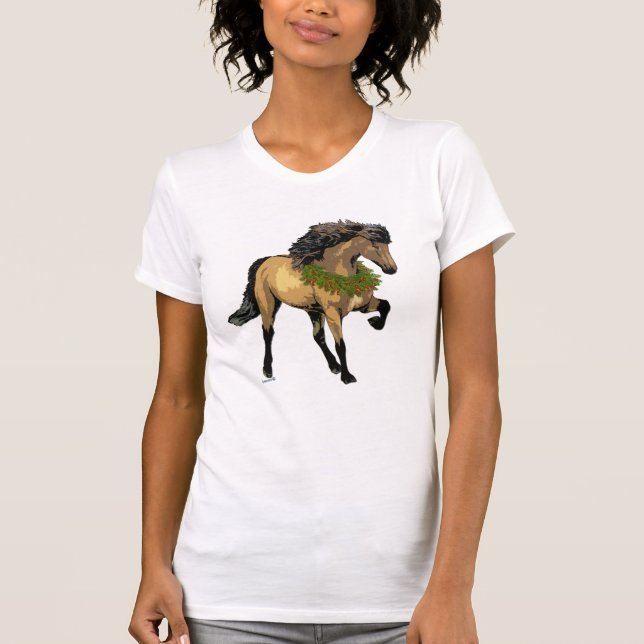 Camiseta Nuevo caballo islandés (Anverso)