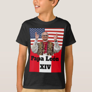 Camiseta Nuevo católico Pe Leo Xiv Papa León Perú EE. UU. C