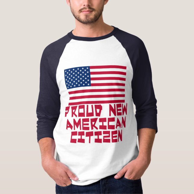 Camiseta Nuevo ciudadano americano orgulloso (Anverso)
