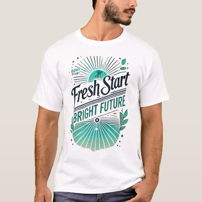 Camiseta Nuevo comienzo, un futuro brillante - Año Nuevo mo (Anverso)