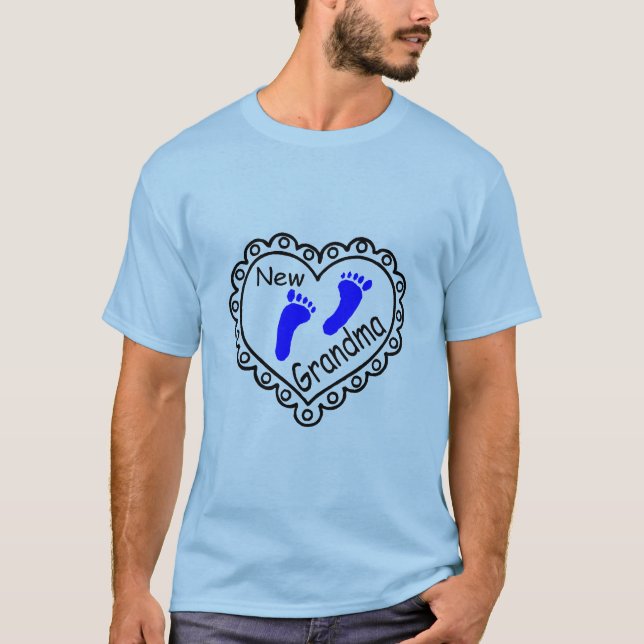 Camiseta Nuevo corazón del bebé de la abuela (Anverso)