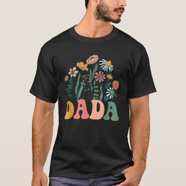 Camiseta Nuevo DADA Wildflower Primer cumpleaños Baby Showe (Anverso)