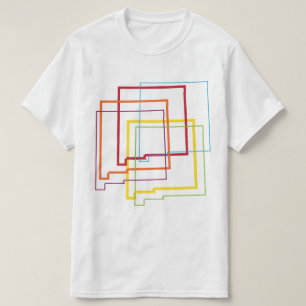 Camiseta nuevo desenfoque del orgullo de méxico