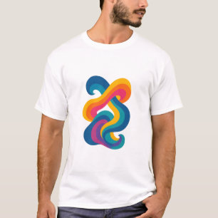 Camiseta Nuevo diseño abstracto de color