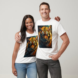 Camiseta Nuevo diseño de tigres para hombres y mujeres