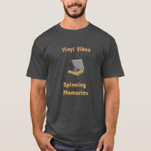 Nuevo diseño, retro Vinyl Record Tee Shirt.