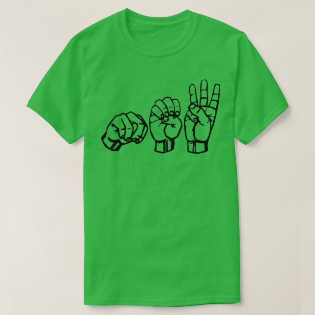 Camiseta Nuevo en ASL (Diseño del anverso)