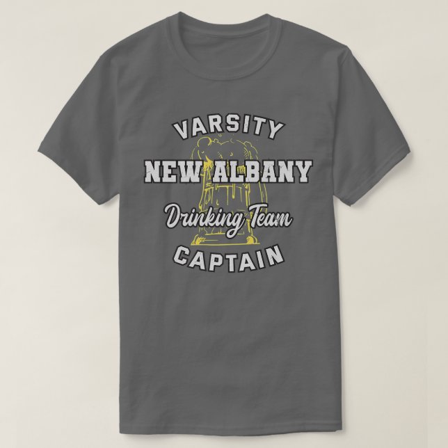 Camiseta Nuevo equipo de bebidas de Albany Capitán Indiana  (Diseño del anverso)