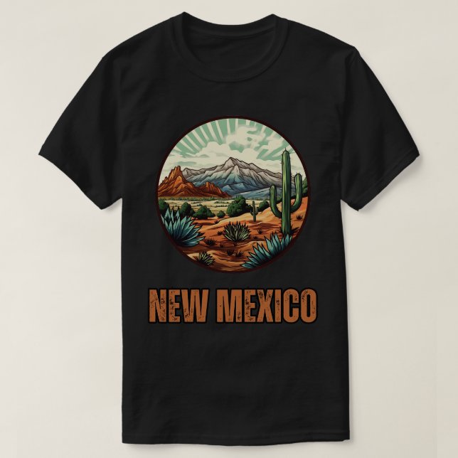 Camiseta Nuevo estado de México EE.UU. (Diseño del anverso)